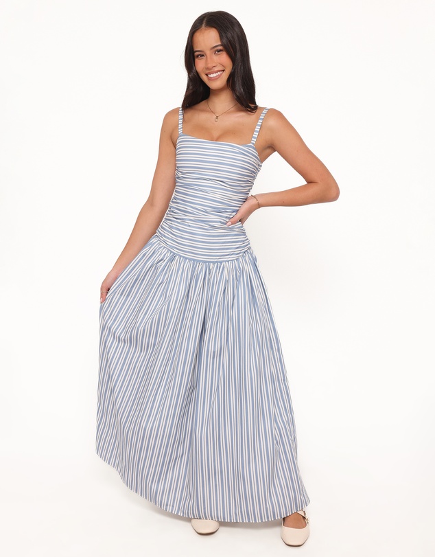 Petal & Pup - Carlisle Maxi Dress - Blue Stripe
