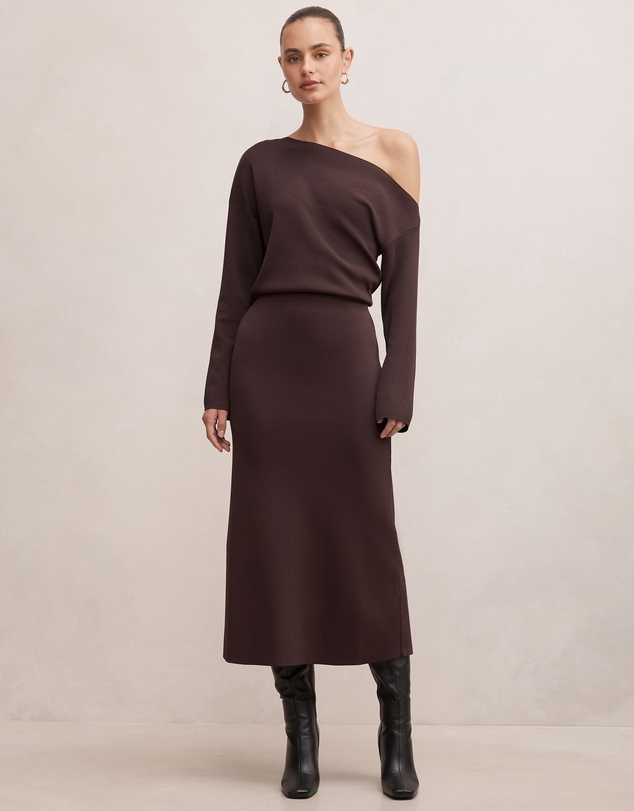 Forever New - Ayva Knitted Midi Skirt