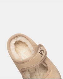 EVERAU - Australian Shepherd Ugg Millie Toddler Cow Suede Upper Loafer Oxfords Flats