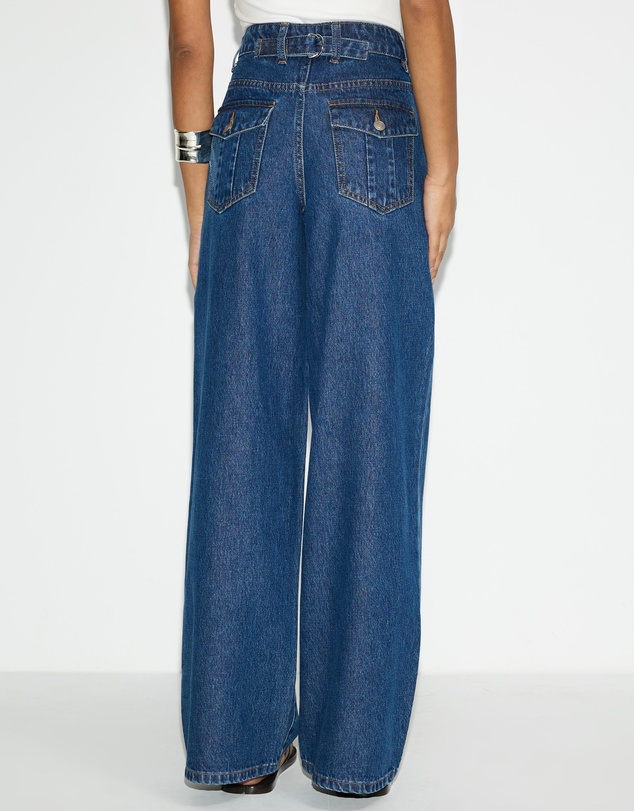 Dazie - Berlin Cinch Waistband Baggy Jeans