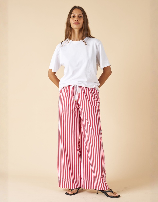 CAMIXA - Palazzo Wide Leg Striped Pants