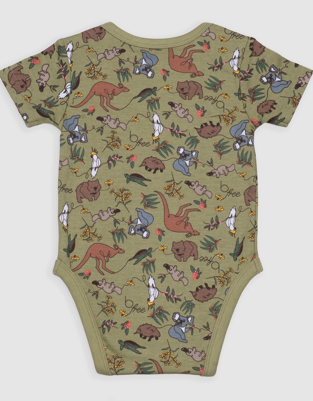 B Free Intimate Apparel - 100% Organic Cotton Short Sleeve Baby Bodysuit - Baby & Toddler