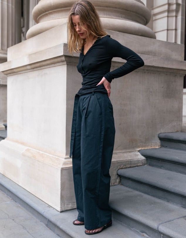 Style Addict - Belted Relaxed Trousers