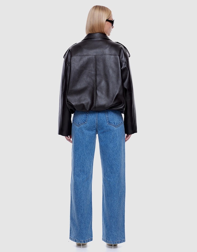 ENA PELLY - Faux Leather Biker Jacket