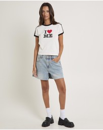 Insight - Kourtney Raw Chop Shorts