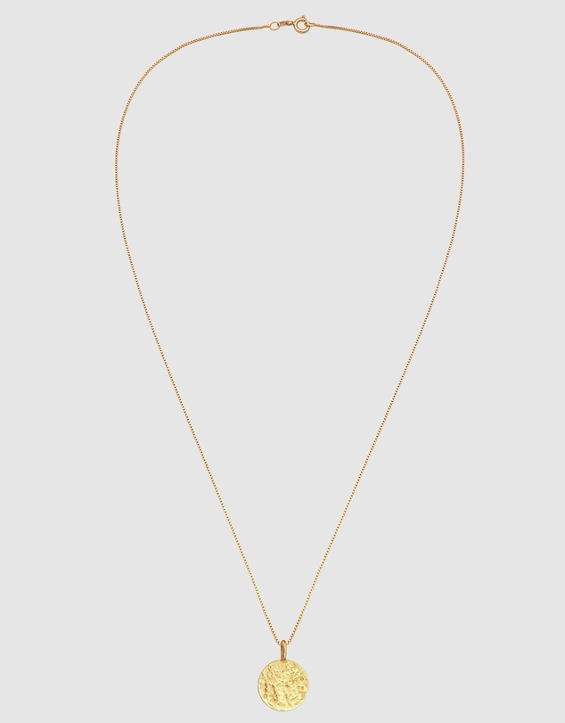 Kuzzoi - ICONIC EXCLUSIVE - Coin Pendant Necklace in Gold-Plated 925 Sterling Silver