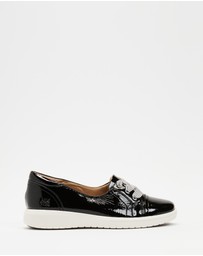 Mia Vita - Bridgette Slip-On Casual Sneaker - Black Patent