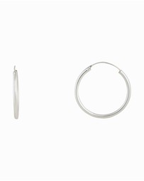 Lovisa - Sterling Silver Thick Hoop Earrings