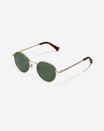 Hawkers Co - HAWKERS - Polarized Gold Green MOMA Sunglasses for Men and Women UV400