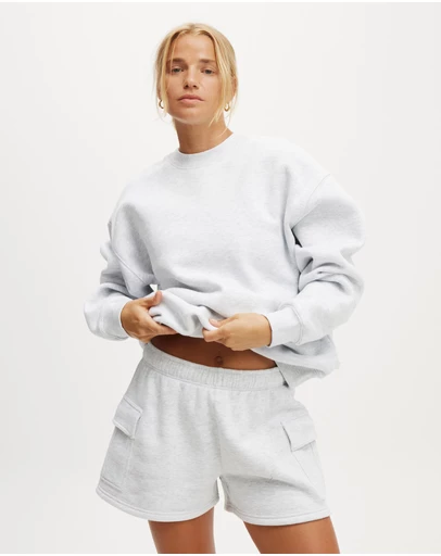 Cotton On Body Active - Plush Crew Sweatshirt