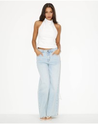 Dazie - Stay Gold Halter Neck Top