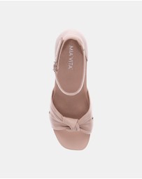 Mia Vita - Tatum Heeled Sandal - Sand