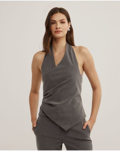 Grey Pinstripe