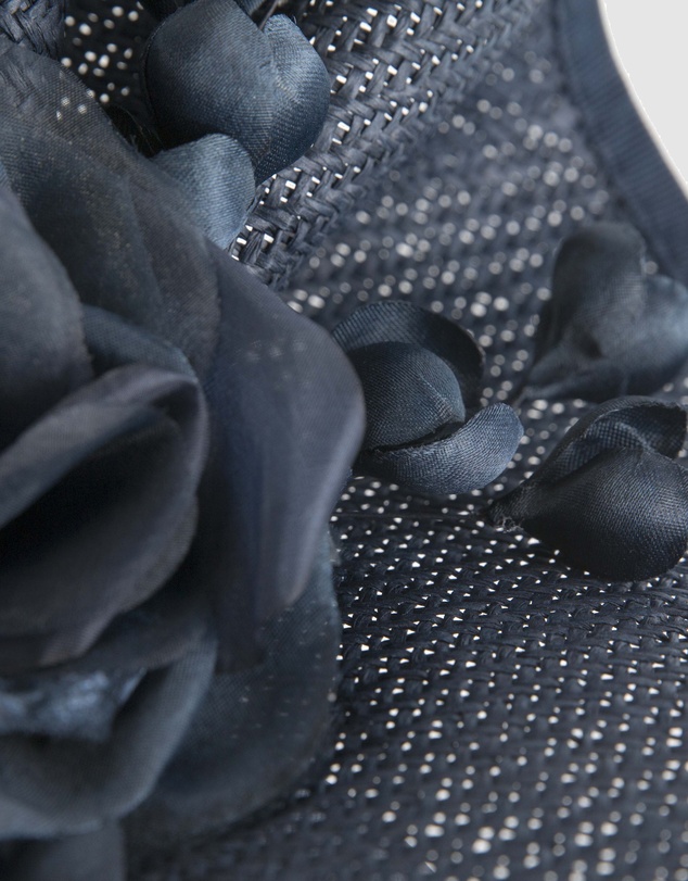 Fillies Collection - Bespoke Sculpted Navy Racing Fascinator