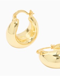 Lovisa - Gold Plated Brass Medium Huggie Earrings