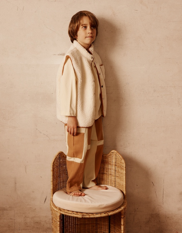 Alfred - Cecil Shearling Vest | Natural