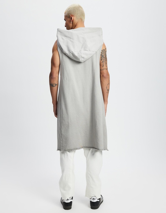 Surrounded By Ghosts - The Mercury French Terry Hooded Sleeveless Cardigan