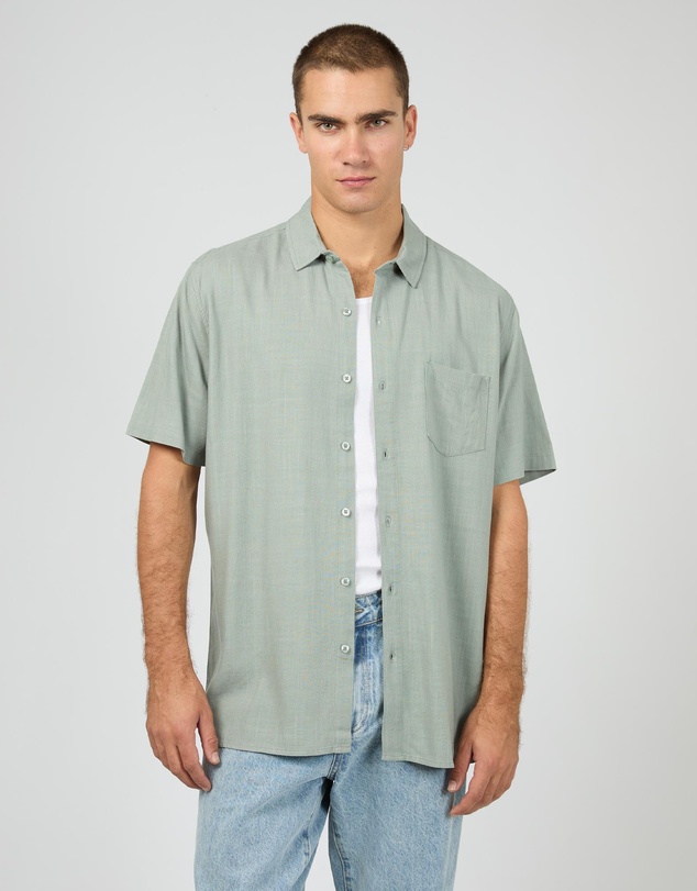 Silent Theory - Textured Linen SS Shirt