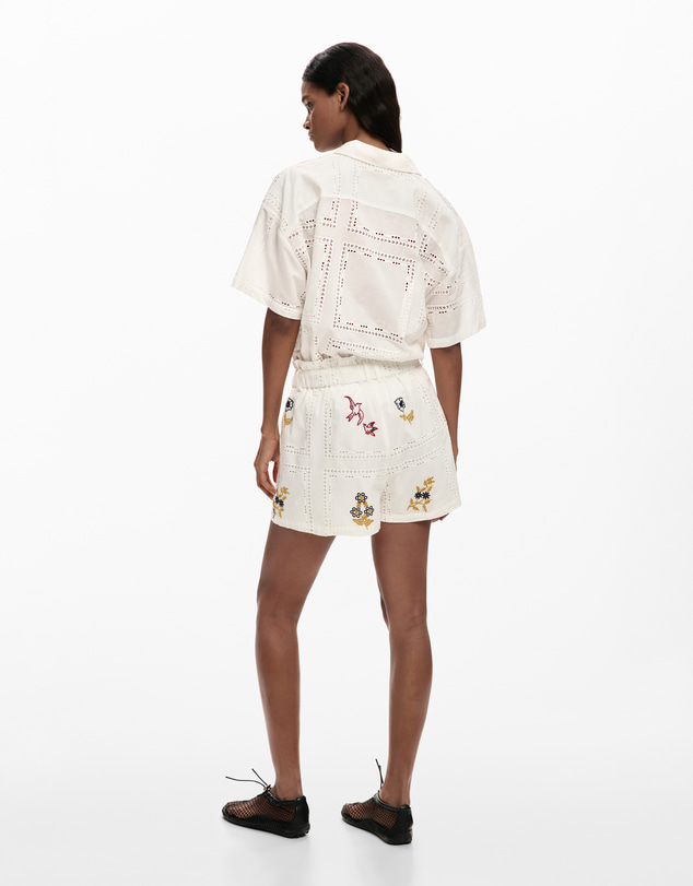 Desigual - Embroidered shorts