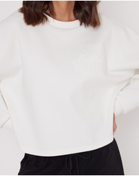 ALEXANDRA - Emby Long Sleeve Top White