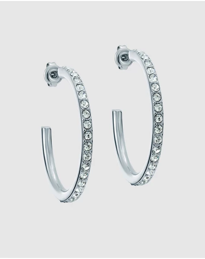 Ted Baker - CLANCI: Medium Crystal Hoop Earrings