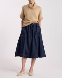 David Lawrence - Roll Neck Gilet Top