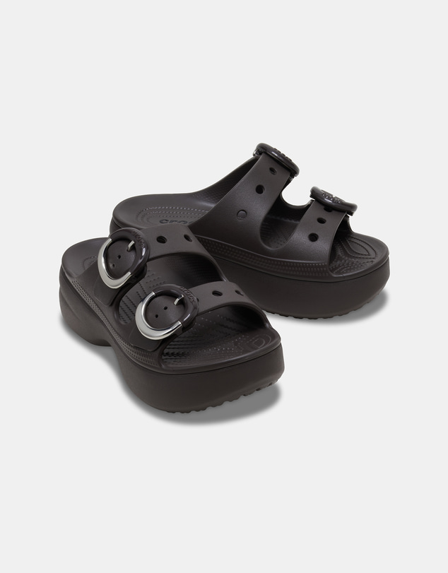 Crocs - Sat Platform Dipped Buckle Sandals - Women's