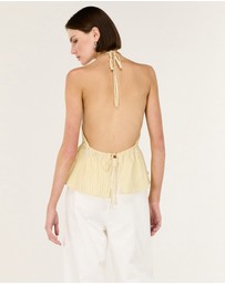 Staple the Label - Zeno Halter Top