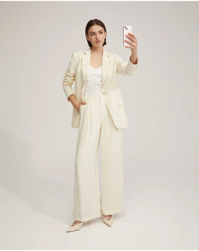 Oxford - Willow Linen Blend Oversize Blazer