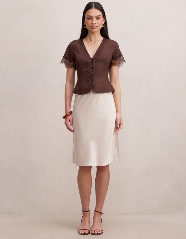 Forever New - Selena Satin Skirt