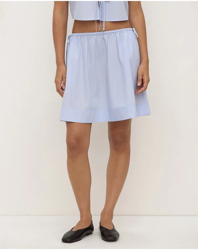 Assembly Label - Havana Stripe Poplin Skirt