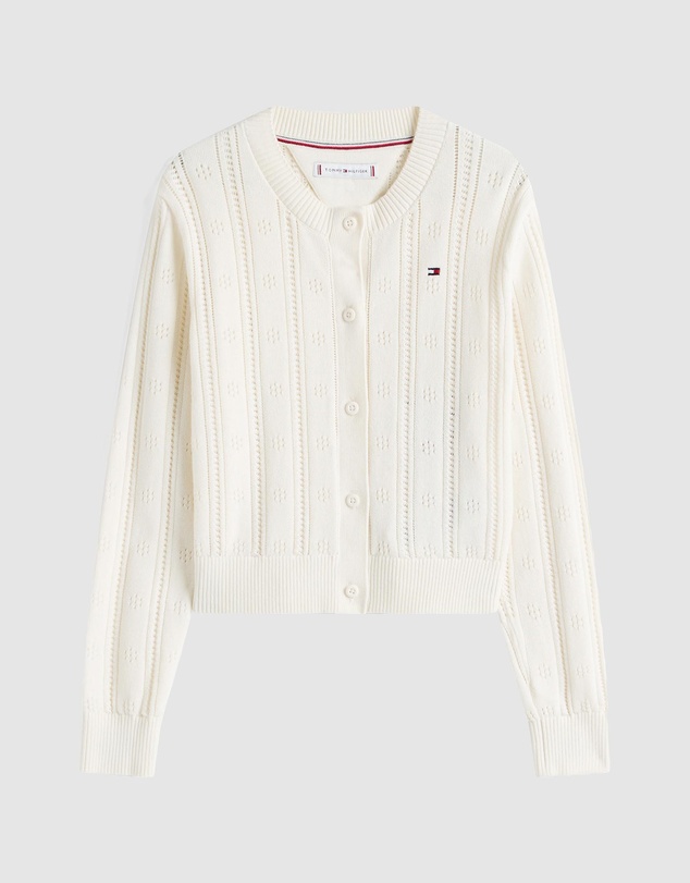 Tommy Hilfiger - Pointelle Relaxed Cardigan - Kids