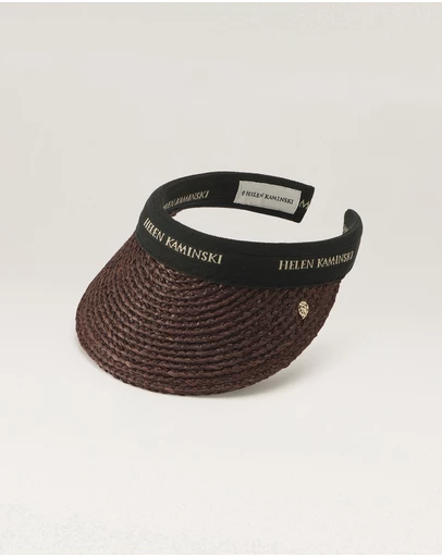 Helen Kaminski - Bianca 8 Raffia Logo Visor