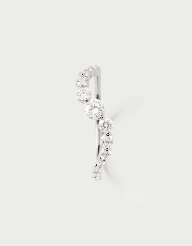 PDPAOLA - Diamonds and White Gold Venus Ring
