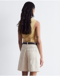 & Other Stories - Sleeveless Mock-Neck Top