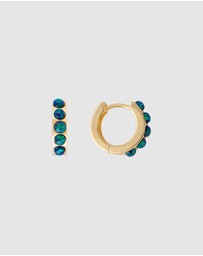 FAIRLEY - Jade Opal Crystal Huggies