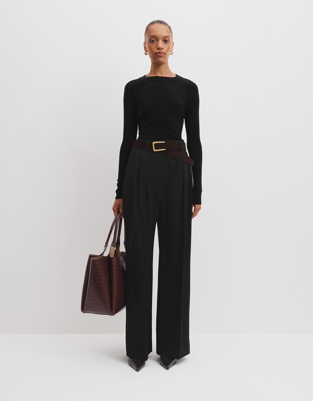 Country Road - Merino Wool Silk Long Sleeve Knit