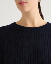 David Lawrence - Watson Wool Cable Knit Jumper