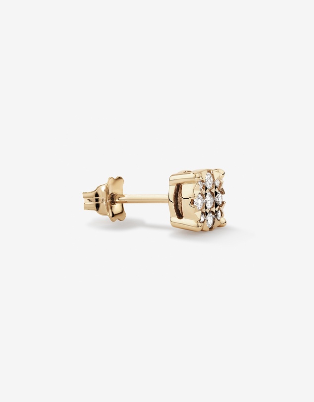 Michael Hill - Men’s Stud Earring with 0.12 Carat TW of Diamonds in 10kt Yellow Gold