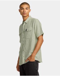 RVCA - Mens KSL Yarn Dye Short Sleeve Shirt
