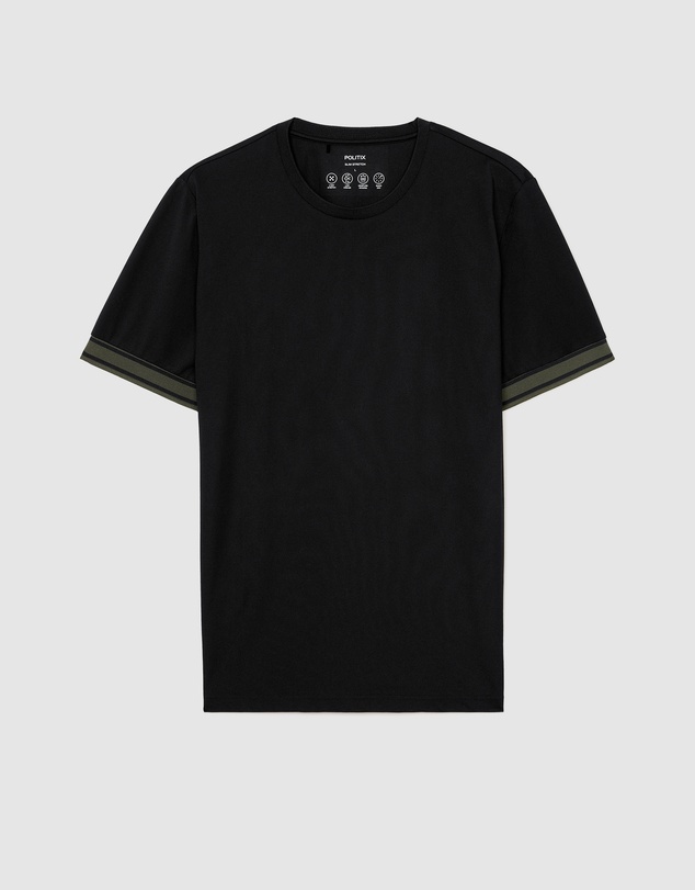 Politix - Curtis Travel Striped Pique Tee