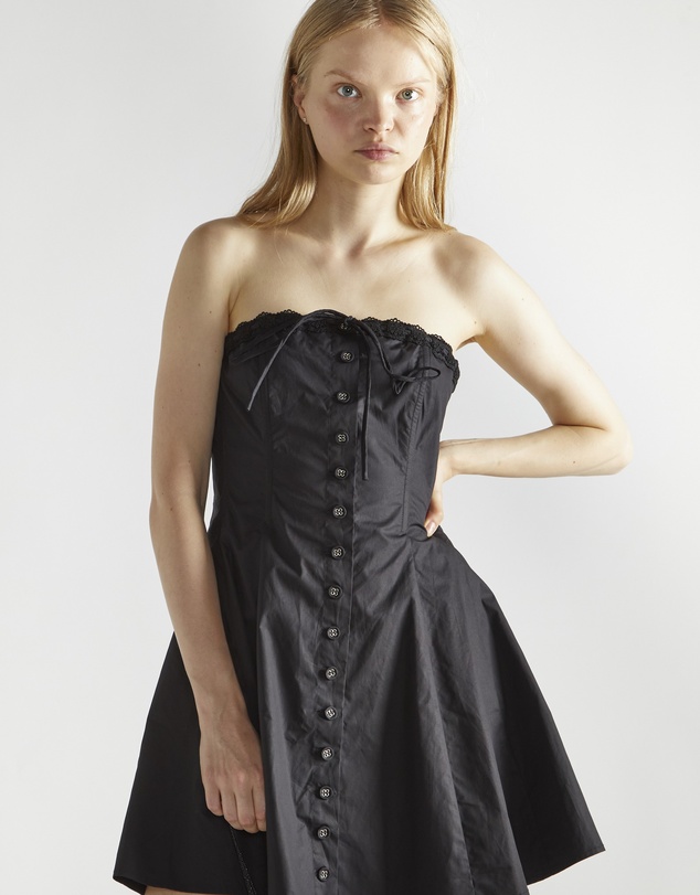 Glamorous - Bandeau button down mini dress