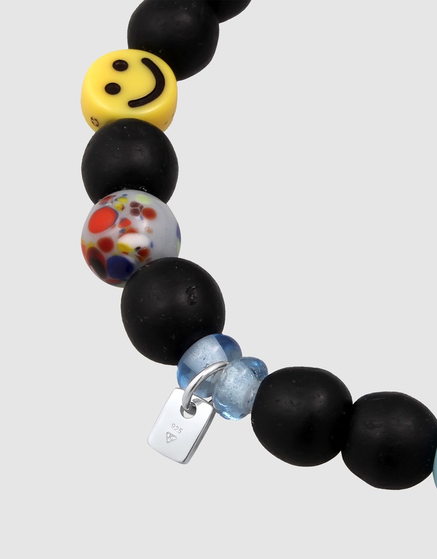 Kuzzoi - ICONIC EXCLUSIVE - Mixed Bead Bracelet with Smiling Charm