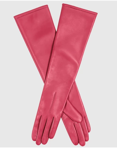 DENTS - Long Above-Elbow Lined Leather Gloves