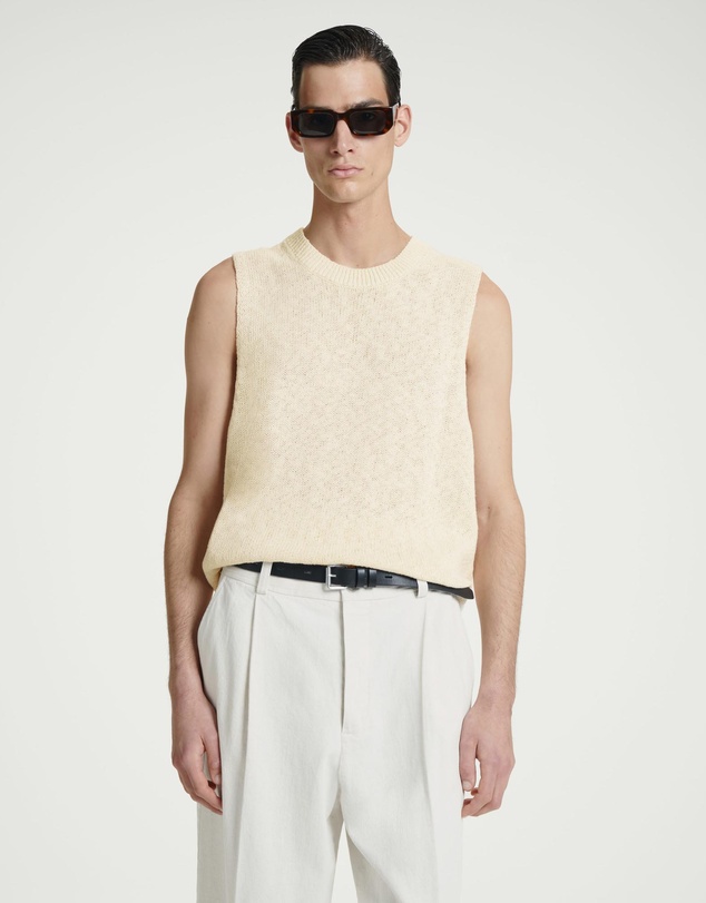 COS - Relaxed MelangeKnit Cotton Vest