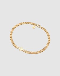 Kuzzoi - ICONIC EXCLUSIVE - Bracelet Smiling Face Basic in 925 Sterling Silver Gold Plated