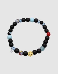 Kuzzoi - ICONIC EXCLUSIVE - Bracelet Evil Eye Glass Beads 925 Sterling Silver