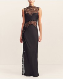 Shona Joy - Jamila Lace High Neck Maxi Dress