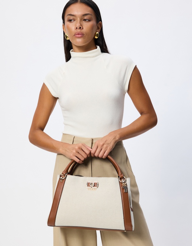 GUESS - Karnilla Girlfriend Satchel Canvas