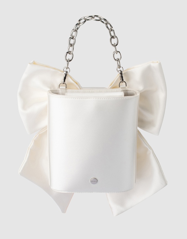 Olga Berg - Angelique Satin Bow Bag